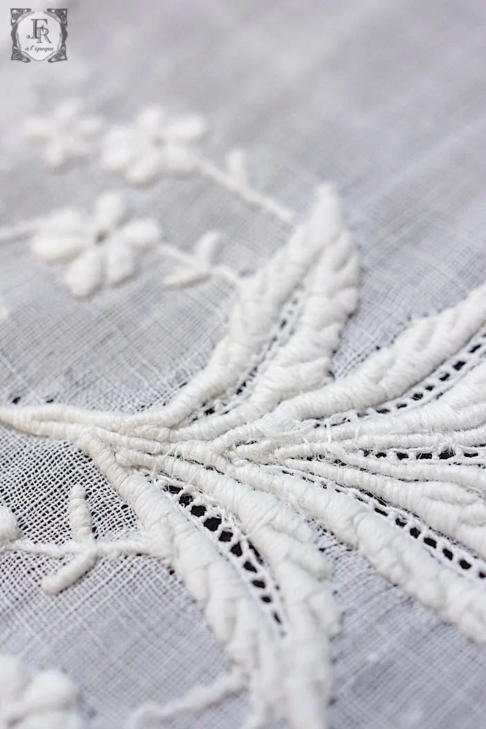 アンティークハンカチ　mouchoir antique  lot　1 .FR a l'epoque