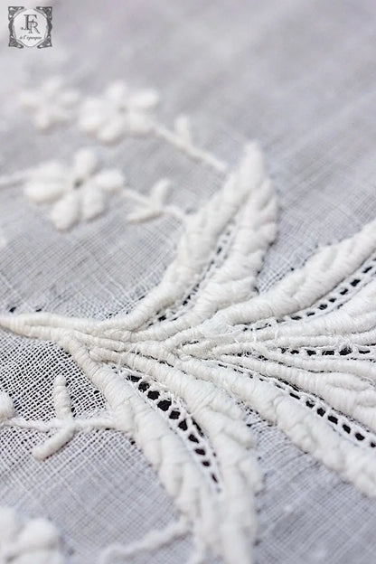 アンティークハンカチ　mouchoir antique  lot　1 .FR a l'epoque