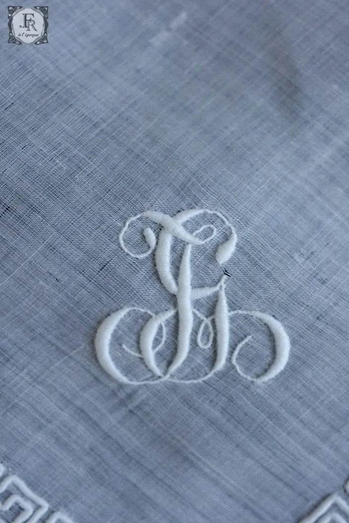 アンティークハンカチ　mouchoir antique  lot　2 .FR a l'epoque