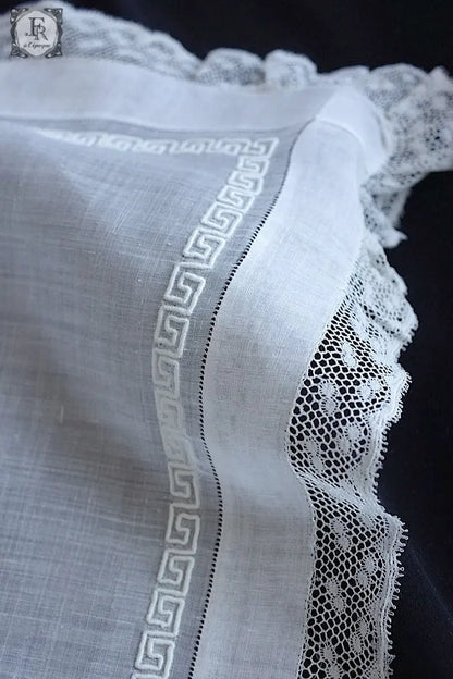 アンティークハンカチ　mouchoir antique  lot　2 .FR a l'epoque