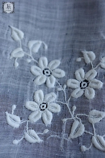 アンティークハンカチ　mouchoir antique  lot　2 .FR a l'epoque