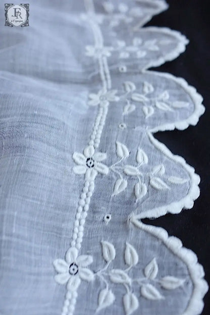 アンティークハンカチ　mouchoir antique  lot　2 .FR a l'epoque