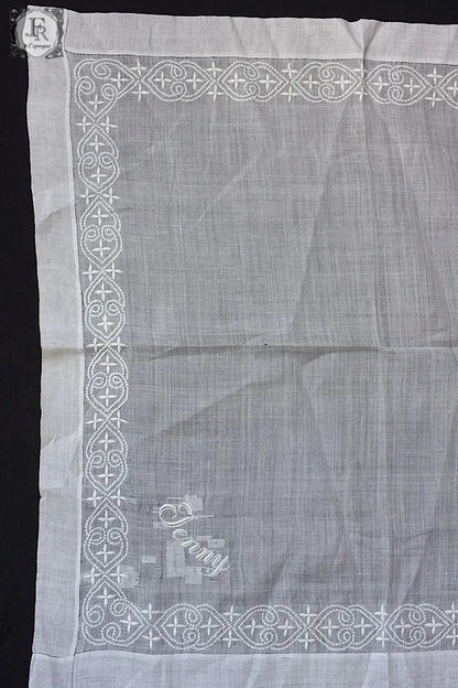 アンティークハンカチ　mouchoir antique  lot　2 .FR a l'epoque