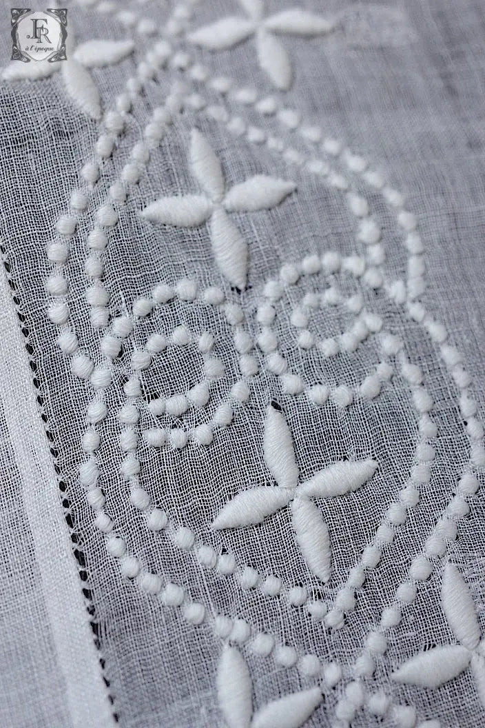 アンティークハンカチ　mouchoir antique  lot　2 .FR a l'epoque