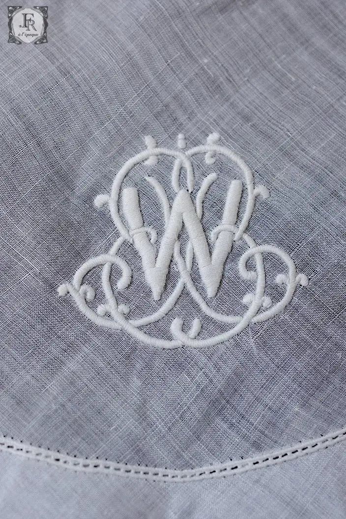 アンティークハンカチ　mouchoir antique  lot　2 .FR a l'epoque