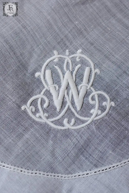 アンティークハンカチ　mouchoir antique  lot　2 .FR a l'epoque