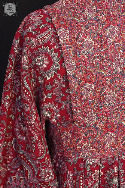 ヴィンテージワンんピース　robe vintage ペイズリー柄 .FR a l'epoque