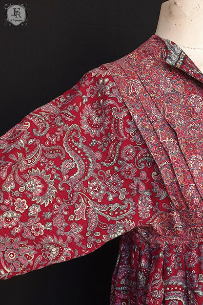 ヴィンテージワンんピース　robe vintage ペイズリー柄 .FR a l'epoque