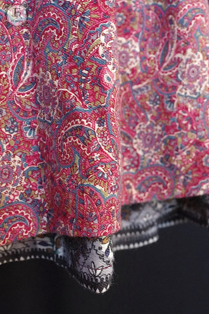 ヴィンテージワンんピース　robe vintage ペイズリー柄 .FR a l'epoque