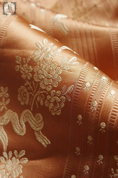 アンティーク生地　tissu antique ハギレ２種 .FR a l'epoque