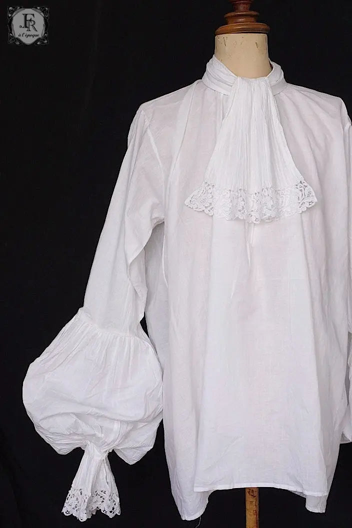 アンティークブラウス　vêtement ancien　ジャボ付きチュニック .FR a l'epoque