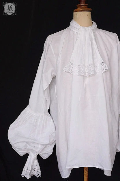 アンティークブラウス　vêtement ancien　ジャボ付きチュニック .FR a l'epoque