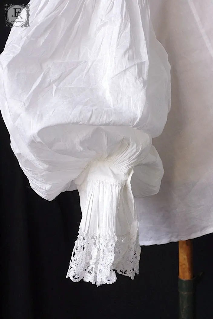 アンティークブラウス　vêtement ancien　ジャボ付きチュニック .FR a l'epoque