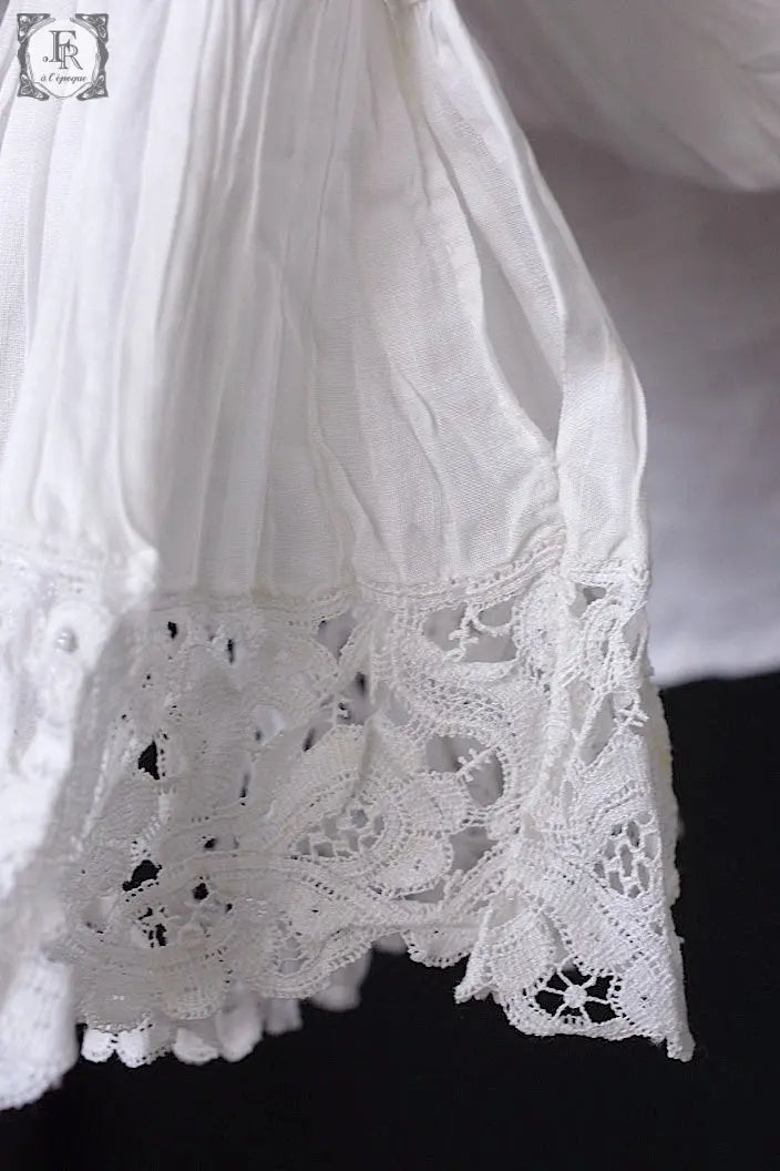 アンティークブラウス　vêtement ancien　ジャボ付きチュニック .FR a l'epoque