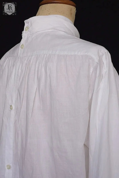 アンティークブラウス　vêtement ancien　ジャボ付きチュニック .FR a l'epoque