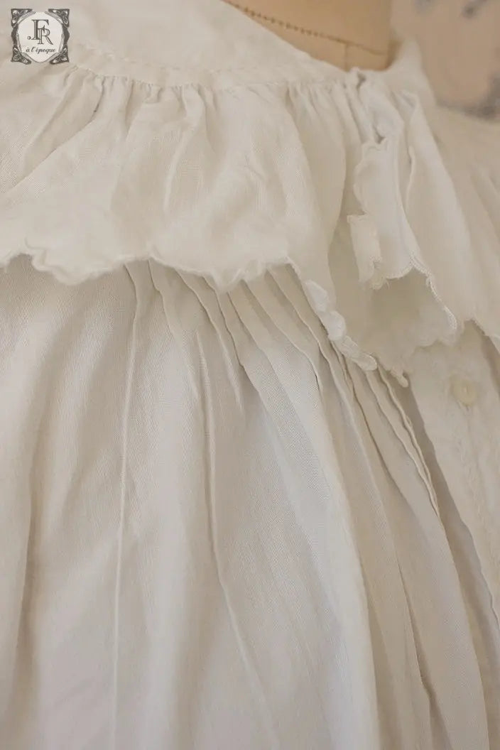 アンティークブラウス　vêtement antique フリルブラウス .FR a l'epoque