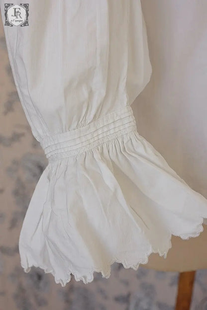アンティークブラウス　vêtement antique フリルブラウス .FR a l'epoque