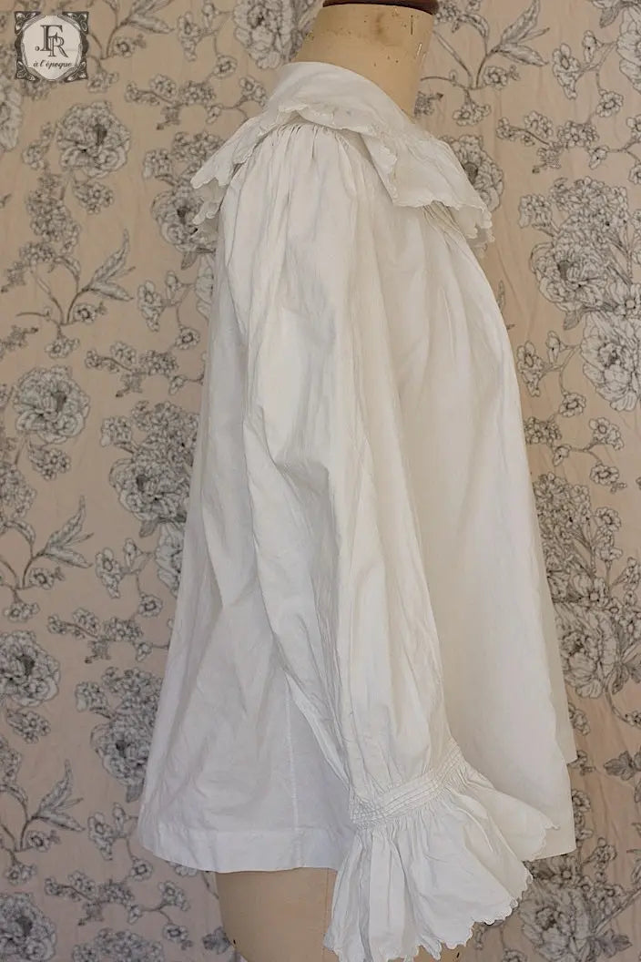 アンティークブラウス　vêtement antique フリルブラウス .FR a l'epoque