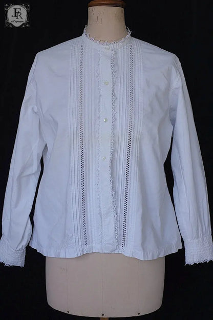 アンティークコットンブラウス　vêtement antique blouse .FR a l'epoque