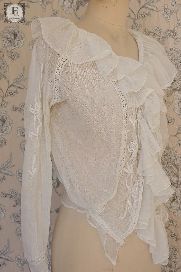 アンティークブラウス　vêtement blouse 素材用 .FR a l'epoque