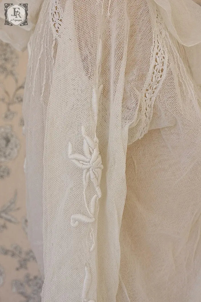 アンティークブラウス　vêtement blouse 素材用 .FR a l'epoque