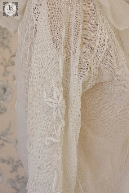 アンティークブラウス　vêtement blouse 素材用 .FR a l'epoque