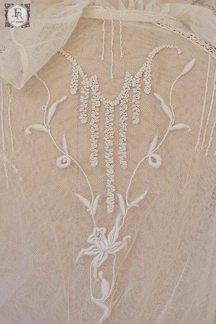 アンティークブラウス　vêtement blouse 素材用 .FR a l'epoque