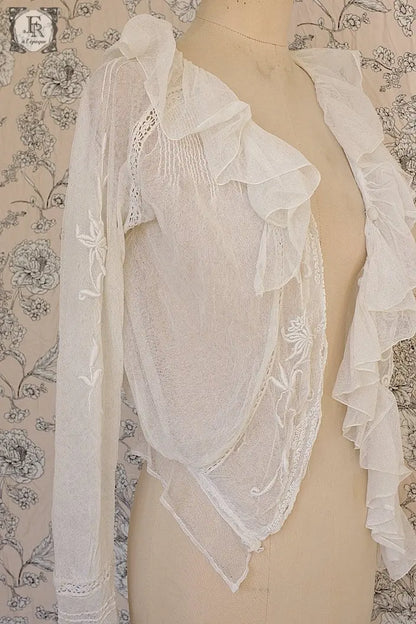 アンティークブラウス　vêtement blouse 素材用 .FR a l'epoque