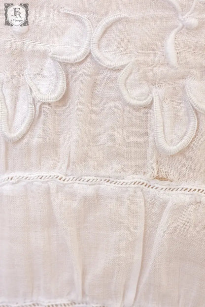 アンティークワンピース　vêtement deress 宿木刺繍　素材用 .FR a l'epoque