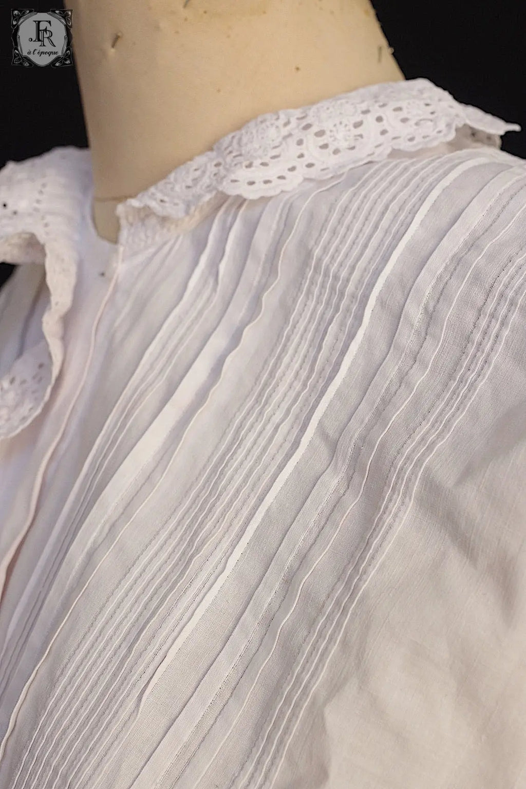 アンティークレースブラウス　vêtement antique .FR a l'epoque