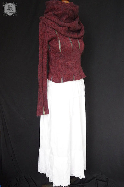 アンティーク刺繍レーススカート　vêtement antique　 .FR a l'epoque