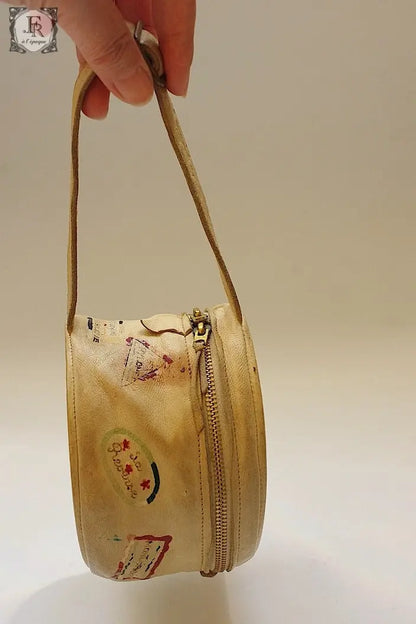 ヴィンテージポーチ　vintage petit sac souvenir .FR a l'epoque