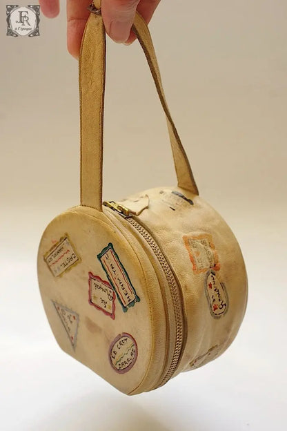 ヴィンテージポーチ　vintage petit sac souvenir .FR a l'epoque