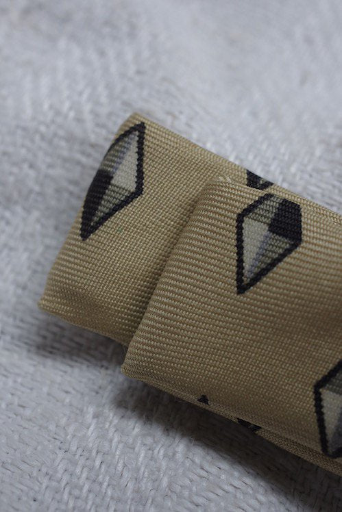 papillon Vintage bow tie Kiiro diamond pattern