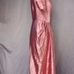 vetement vintage robe vintage en satin rose
