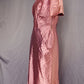 vetement vintage vintage satin pink dress