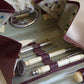 NECESSAIREE; OUVRAGE antique sewing kit