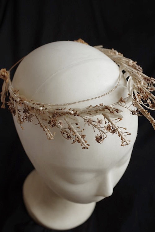 couronne de fleur   antique  アンティークティアラ　お花 .FR A Ll'EPOQUE