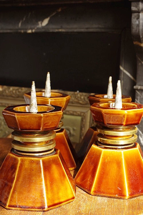 plque-cierges Antique miscellaneous goods Large candles Freshly baked