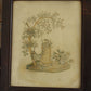 cadre antique frame embroidery 1