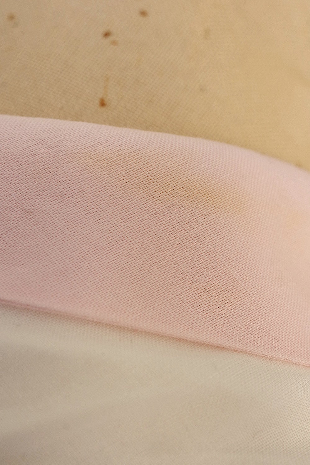 vêtement　vintageアンティークブラウス　刺繍　ピンクリボン