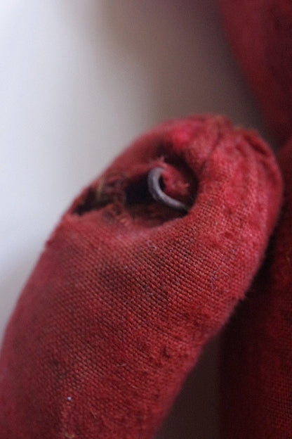 peluche antique アンティーク　くま nounours　赤 .FR a l'epoque