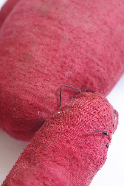 peluche antique アンティーク　くま nounours　赤 .FR a l'epoque