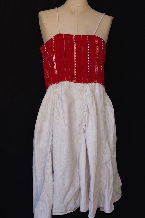 vetement Vintage Eastern European Folk Costume One Piece Ukraine