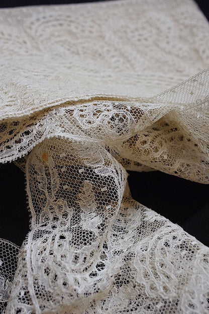 dentelle antique アンティークレース　266cm .FR a l'epoque