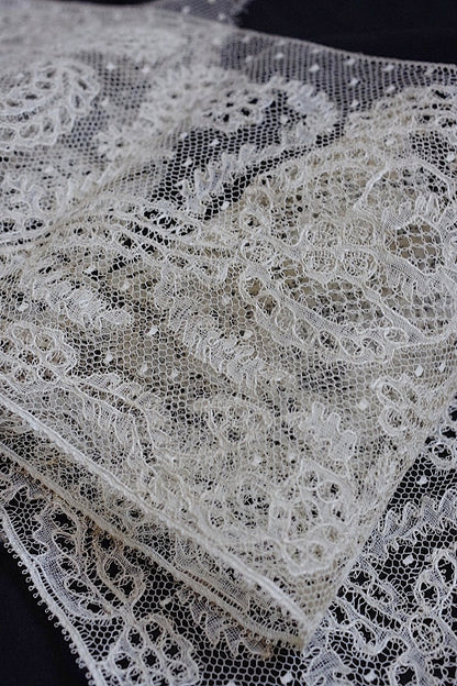 dentelle antique アンティークレース　266cm .FR a l'epoque