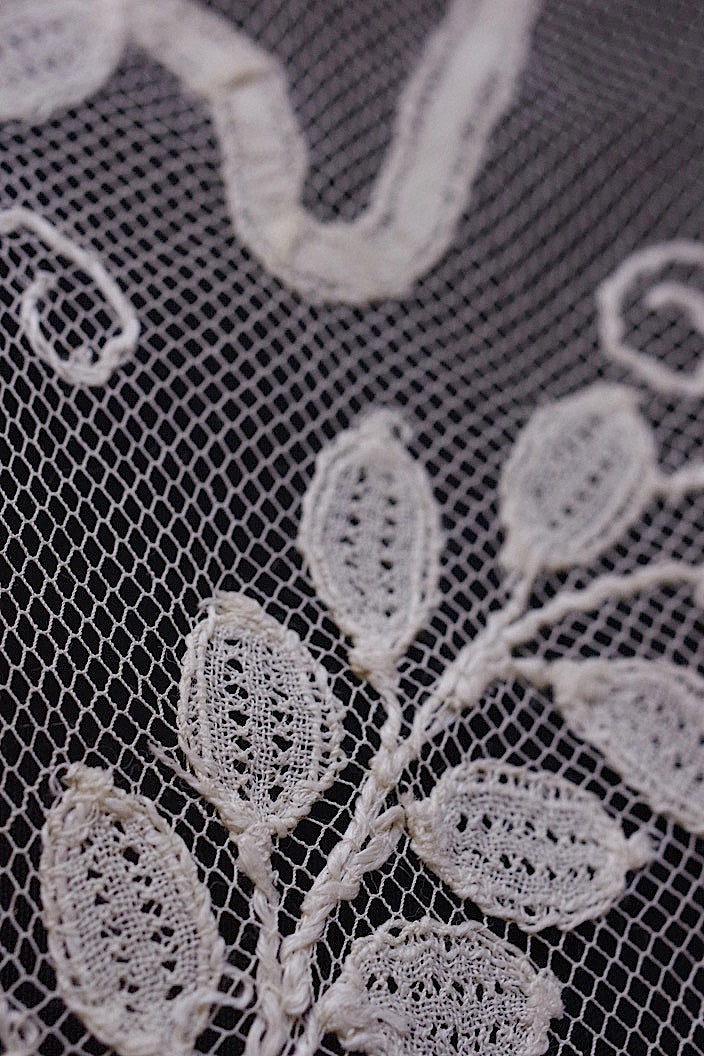 dentelle antique antique lace veil 