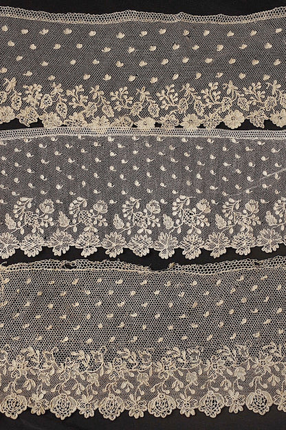 dentelle antique アンティークレース　アランソンlot 6 .FR a l'epoque