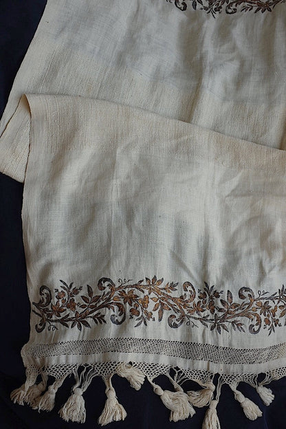 linge de maison antique アンティーク刺繍クロス　オリエンタル .FR a l'epoque
