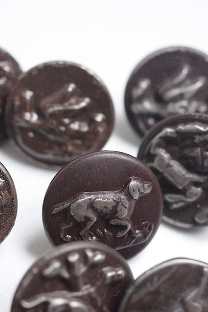 bouttons vintage  ヴィンテージ　ハンターボタンlot3 .FR a l'epoque